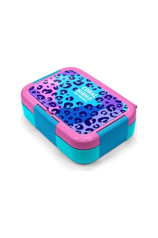 Coral High Kids Mor Leopar Desenli Paslanmaz Çelik Beslenme Kabı 39166 Mor