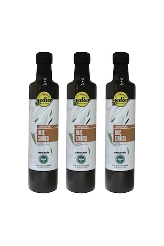 Yedier Organik Alıç Sirkesi 3 x 500 ML Yedier Organik Alıç Sirkesi 3 x 500 ML