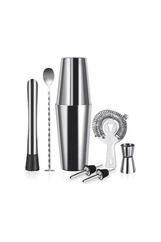 Maoyaya 7 Parça Avantajlı Kokteyl Seti - Boston Shaker 750 Ml Profesyonel