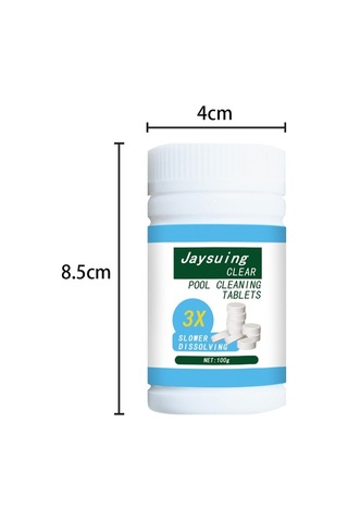 Pazly Springsun 100g Havuz Temizleme Tabletleri - Güçlü Dezenfeksiyon, Kolay Kullanım, Beyaz Paket