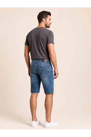 Vigoss 90336-73605 Erkek Comfort Mıd Waıst Denim Şort 90336-73605 Blue