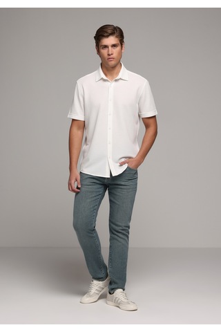 Colin's Colins Regular Fit Shirt Neck Düz Erkek Beyaz Uzun Kol Gömlek Cl1080098 Q1.v2 Ofw