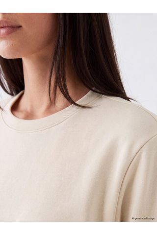 Lcw Everyday Gri Oversize Soft Touch Kadın Tunik