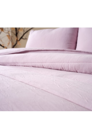 Cloudy Çift Kişilik Yorgan Seti - Pudra