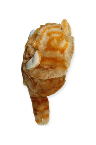 Sesli Peluş Kedi 25 Cm - Sarı Sarı