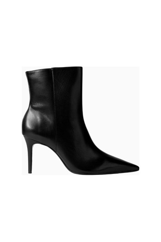 Schutz City Natural 85 Siyah Deri, Zarif Ve Modern Topuklu Bot