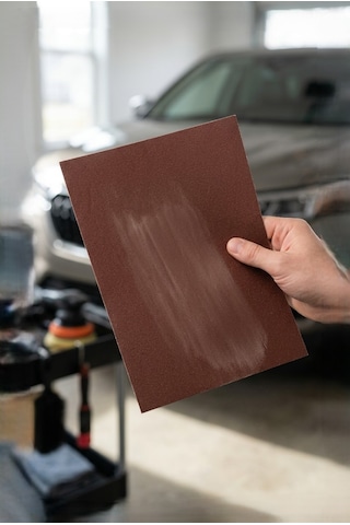 23x28 Cm Su Zımparası Seti 180 240 Kum 2 Parça Islak Kuru Yüzey Zımparası + Eldiven