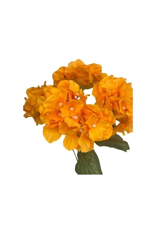 Yapay Çiçek Ortanca Çiçeği Demeti 43 Cm Somon Orange