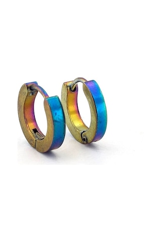 Yanar Döner Paslanmaz Çelik Halka Erkek Küpe E610