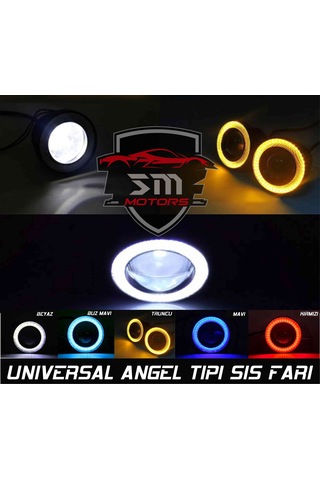Angel Sis Farı Universal 76mm Mercekli (2 Adet) Beyaz