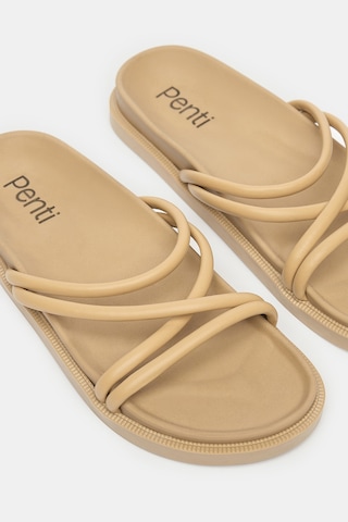 Penti Çizgili Terlik Pyb9mv5h24ıy-39 Camel