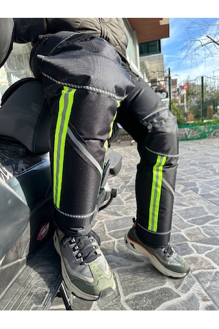 Motosiklet kışlık dizlik reflektörlü su geçirmez içi kürk