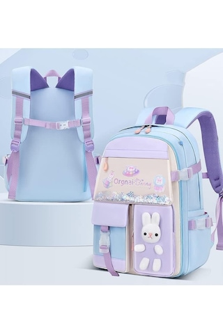 Aromee Çok Bölmeli Büyük Kapasiteli Sırt Çantası Suya Dayanıklı - Mavi