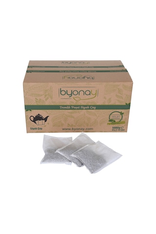 Byonay Demlik Süzen Poşet Siyah Çay 5 KG 167 x 30 G