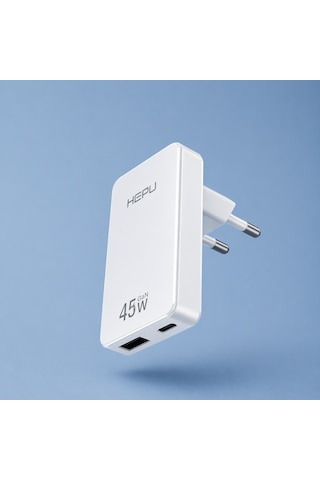 Hepu Hp-c35 45w Gan Hızlı Şarj Adaptörü Type-c Kablo Dahildir