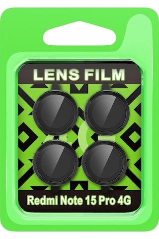 Note 15 Pro 4g Raze Metal Kamera Lens - Siyah