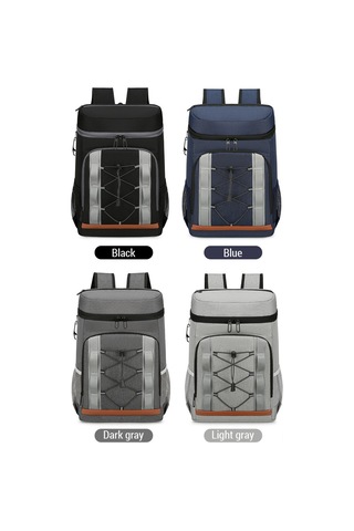 Ranyeek Outdoor Kamp İçin Çift Katlı Isı Yalıtımlı Büyük Buz Çantası, Su Geçirmez Alüminyum Folyo İç, 20 Adetten Logo Özel Tasarımı Mavi Mavi