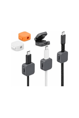 Kablo Düzenleyici Klips Masa Kenarı Kablo Sabitleyici Vida İle Monte Edilebilir Usb Type-c, Çok Renkli