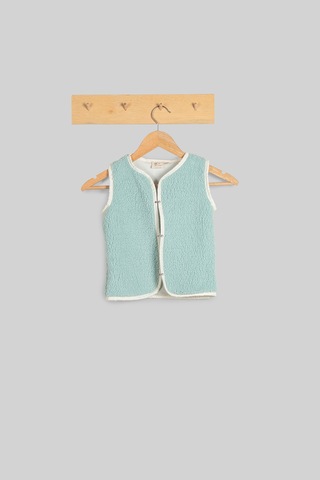 Luckka Heritage Puffy Astarlı Peluş Bebek Çocuk Yelek - Wellsoft Yelek - Ztpufyelek Yeşil