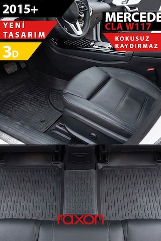 Mercedes W117 Cla-class 2013+ 3d Havuzlu Paspas Tam Uyumlu Su Geçirmez