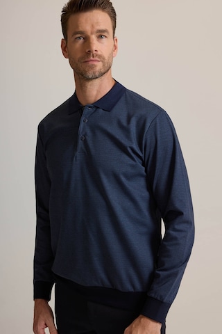 Ysf Erkek Lacivert Polo Yaka Pamuklu Sweatshirt