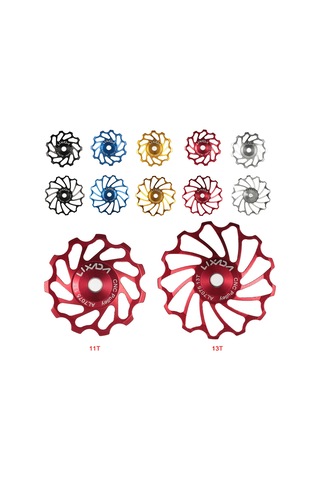 Lixada 2 Adet Mtb Yol Bisikleti Seramik Kasnak 7075 Y20464b-11 Siyah Siyah