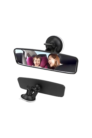 Oto Araç Içi Ilave Dikiz Ayna Vantuslu Ayarlı Iç Dikiz Ayna 24Cm