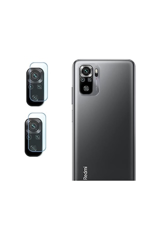 Ecrmobıle Redmi Note 10S Nano Cam Kamera Lens Koruyucu 2 Adet