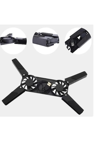 Katlanabilir Laptop Soğutucu 2 Fanlı 5468