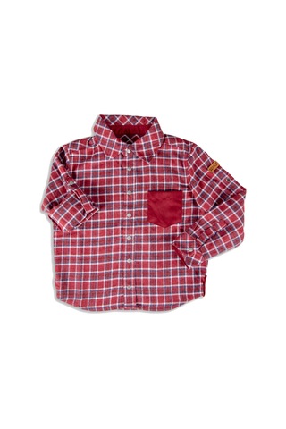 Kırmızı Ekose Erkek Çocuk Gömlek 001