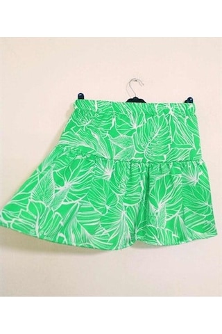 Kadın Şort Etek - 94 - Yeşil