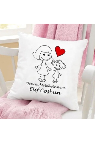 Kişiye Anneye Sevgiliye Özel Fotoğraflı Resimli Yastık Kılıfı