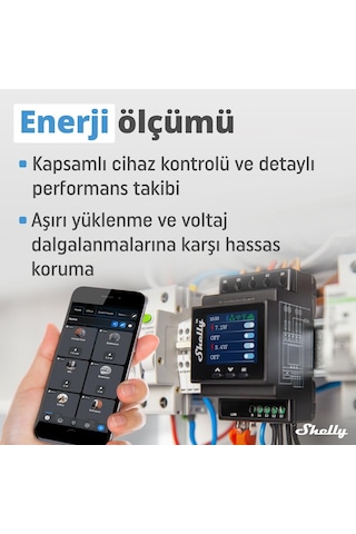 Shelly Pro 4PM Dört Kanal Enerji Ölçer Röle