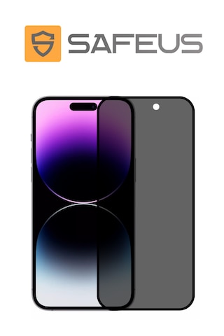 Safeus Tam Kaplayan Hayalet Parmak İzi Bırakmayan Safir Ekran Koruyucu Cam , Apple Uyumlu iPhone 14 Pro İle