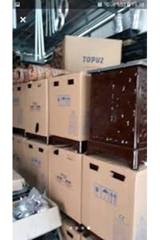 Topuz Kovalı Kuzine Büyük Fırınlı Soba