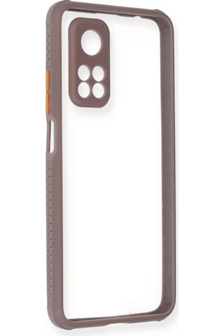 Newface Xiaomi Mi 10t Pro Kılıf Miami Şeffaf Silikon - Açık Mor