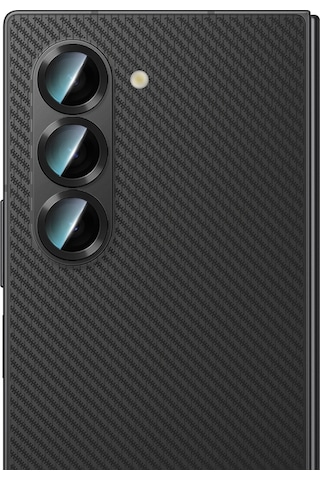 Galaxy Z Fold 6 Uyumlu Caseworld Alloy Serisi Oleofobik Anti Reflective Kamera Lens Koruyucu Siyah