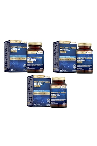 Nutraxin Multivitamin Mineral Energy 3 x 60 Tablet