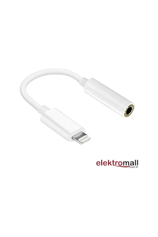 Bs Lightning To Aux 3.5mm Apple Uyumlu İphone Kulaklık Çevirici - Aux Dönüştürücü