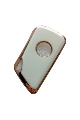 Cadillac Tipli Kd Keydiy Nb30 Uyumlu Kumanda Anahtar Kılıfı Oto Anahtarlık Beyaz - Gold