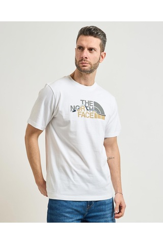 The North Face Mountain Line Erkek Beyaz Tişört Nf0a8guxfn41