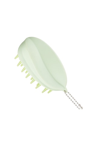 Carambola Saç Derisine Masaj Silikon Şampuan Fırçası-yeşil