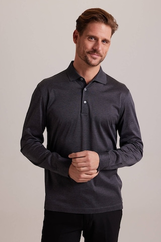 Ysf Erkek Gri Polo Yaka Sweatshirt