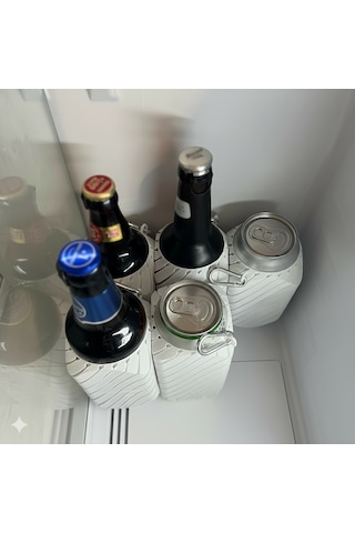 Mottopi Kare Beyaz Bira Çorabı ,bira Gizleyici,bira Kılıfı,bira Soğutucu