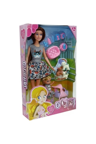 Wg-115164 Kutulu 29 Cm Anne Kız Pet Shopta Mavi