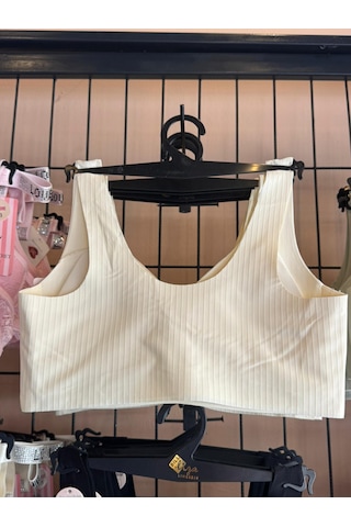 Best Bra Lazer 85 Dikişsiz Fitilli Lazer Kesim Balensiz Konfor Sütyen Bralette Ekru