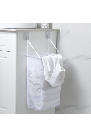 Mufunye Duvar Takılı Kirli Giysi Sepeti, Delme Yok Kurulum, Banyo/evde Kullanıma Uygun, Dayanıklı Malzeme, 40x24x14cm Depolama Sepeti Diğer