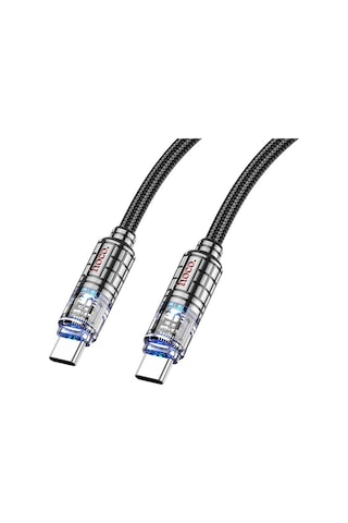 Hoco U122 Kristal Uç 60W Type-c To Hızlı Data Ve Şarj Kablosu