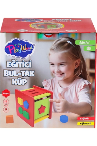 Ony-411 Ahşap Eğitici Bultak Küp -onyıl Oyuncak