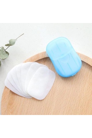 Büro Ev Ofis Yazlık Seyahati İçin 20adet Yaprak Tip Kağıt Sabunu Seti